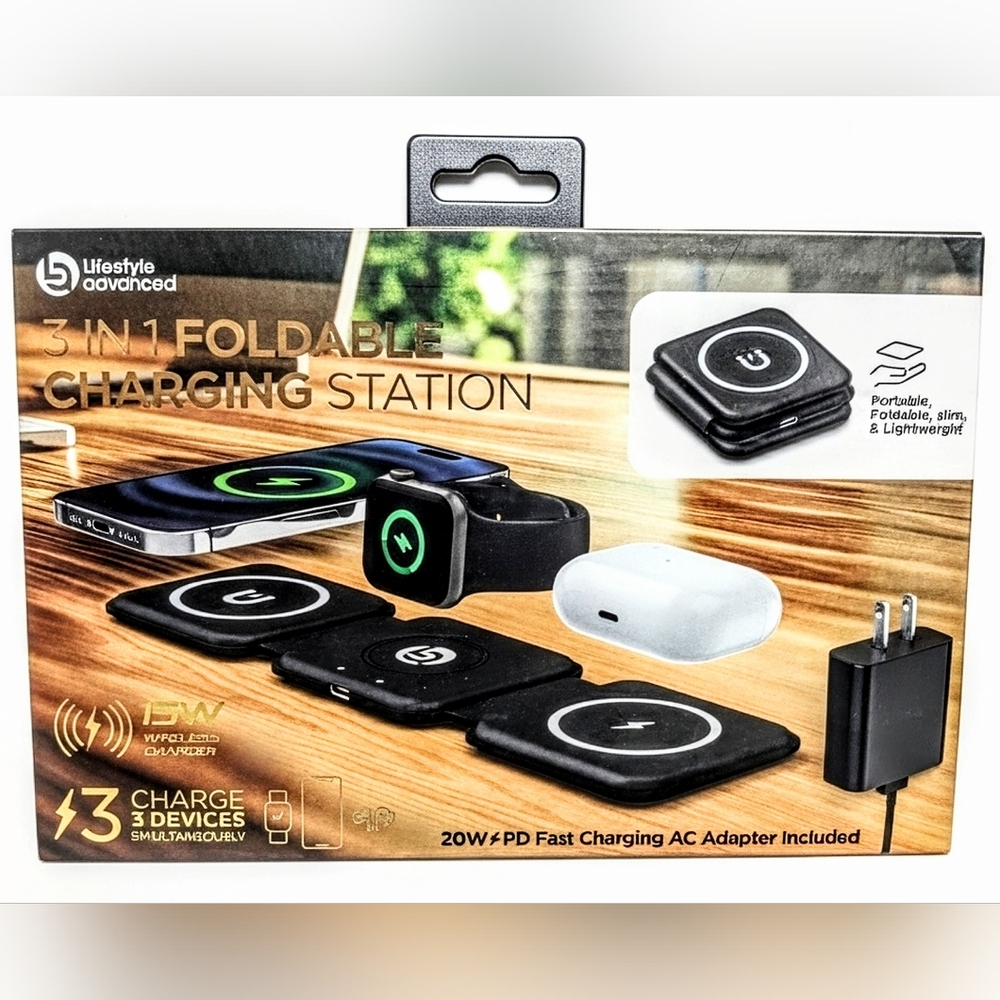 Nib Lifestyle Advanced 3-in-1 Foldable Charging Station